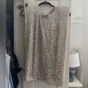 NWT endless rose sequin muscle tank